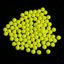100pcs Fishing Floating Bobbers Drift Ball EVA Foam Indicator 8.3mm Yellow