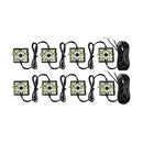 8 Pcs Flashlight White Universal Truck Bed/Rear Box Lighting Light 48 LED f