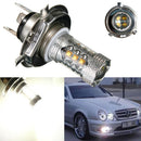 1PC 80W H4 9003 HB2 LED DRL 12V Fog Light Bulb Headlight High Low Beam Lamp