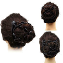 Women Magic Variety Hair Comb Imitation Wood Double Row M9S4 In Bead Change Y7Q4