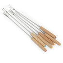 Stainless Steel Color Coding Chocolate Fountain Cheese Fondue Forks with Oa