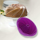 Silicone Swirl Cake Bakeware Mold Non stick Ring Pan Chocolate Baking Mould Tool