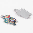 10Pcs Mini Colorful Enamel Elephant Connectors For DIY Bracelet Necklace Making