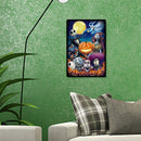 Animated Halloween Diamond Painting Full Round Drill Cross Stitch (W510)