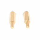 50 Pcs Brass Screw Hexagonal Stand-off Spacer M3 Male x M3 Female 12mm Body G6X8