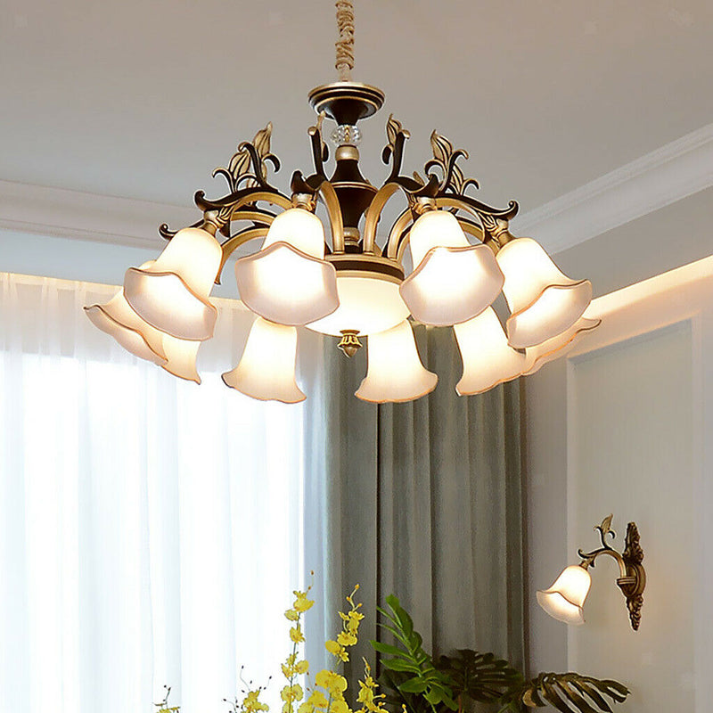 2pcs Unique Design Replacement Glass Shades for Wall Lights & Ceiling Fan Lights