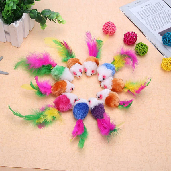 1pc Cute Small False Mouse Plush Toys For Pet Cat Kitten Play Playing Toys Gift