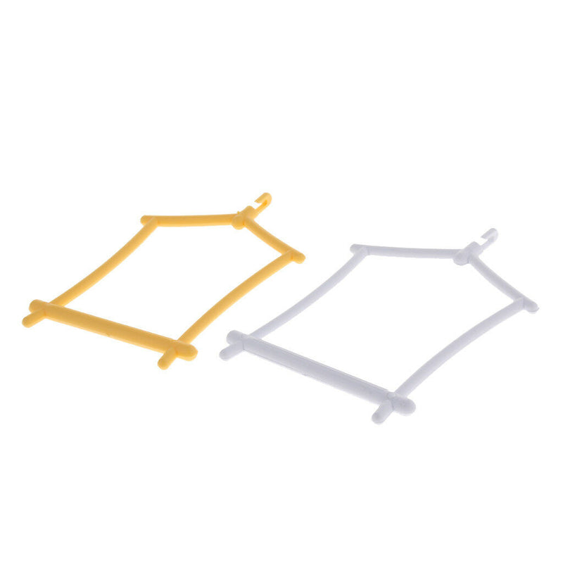 2x Parrot Bird Plastic Swing Cage Perches Stand Platform Pet Budgie Hamster