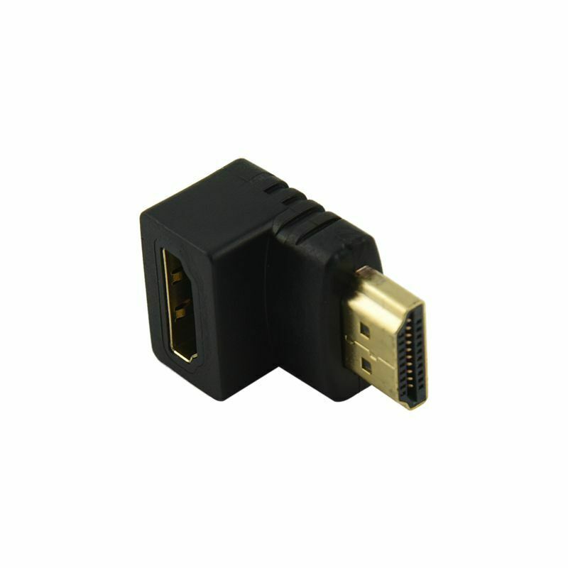 Fasdga HDMI adapter 90 degree right angle L - type (bottom)black A9H3