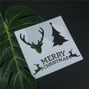 merry christmas layering stencils diy scrapbooking album drawing template tool F