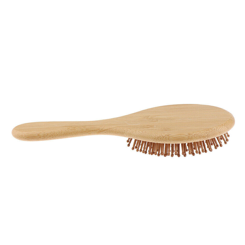 Durable Handmade Natural Bamboo Massage Scalp Brush,Travel Comb Hairdressing