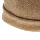 Men Casual Docker Hat Sailor Mechanic Biker SkullCap Retro Beanie Dark Beige