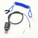 2 Pieces Boat Outboard Kill Stop Switch & Safety Tether Lanyard For Yamaha