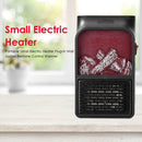 Portable Small Electric Heater Plug-in Wall Socket Remote Control Warmer