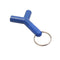 3.5mm Stereo Audio Jack Male Earphone  2 Way Y-Splitter Adapter Keyring ES