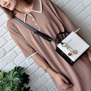 Black white new Small Bag female version of high quality PU fashion beautif F6Z7