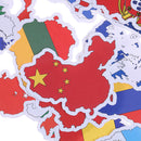 50Pcs National flags stickers DIY scrapbook suitcase laptop country map stickME