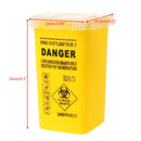 1L Tattoo Medical Plastic Sharps Containers Biohazard Needles DisposalWaste Box