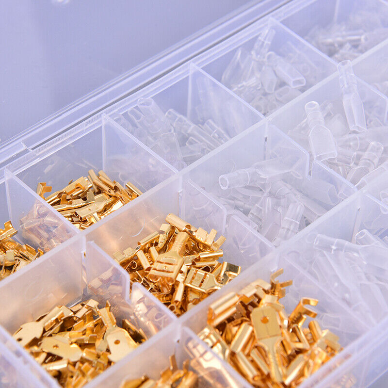 300PCS Cold-pressed Assorted Crimp Terminal Wire Crimping Toosl Combination _kz