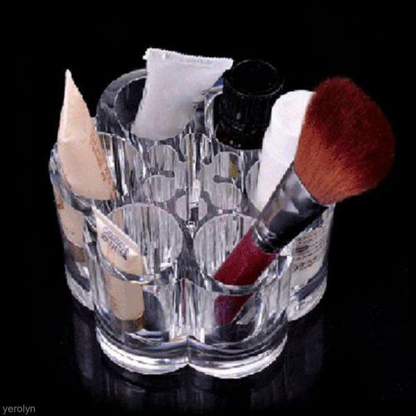New Plastic Makeup Cosmetic Mascara Lipstick Brush Organizer Storage Holder Case