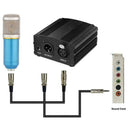 AC 48V Phantom Power Supply USB Power Adapter For Micro Condenser Q0Y7