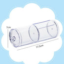 Two-Layer Acrylic Organizer Plastic Transparent Round Portable Container St L2C3