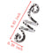 5Pc/Set Alloy Spiral Hair Braiding Dreadlock Beads`Jewelry Rings Cuffs Tube Clip