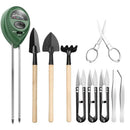 10In1 Bonsai Tool Set with 3-In-1 Functional Soil Meter for Indoor Plant Pr