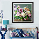 5D DIY Full Drill Diamond Painting Flowers Cross Stitch Embroidery Craft