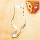 Cute Cat Shaped Aluminium Mold Sugarcraft Cake Cookie Mould Baking Pastry A6E1