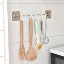 Kitchen Gabgets Cupboard 6 Hook Home Organizer Storage Rack Pantry Chest To
