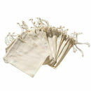 12pcs Mini Burlap Natural Linen Sack Jewelry Pouch Drawstring Bags-Gift T9Q8