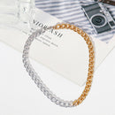 Punk Metal Thick Chain Choker Women Men Splicing Necklace Club Jewelry Gift