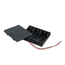 Spring Clip 6x1.5V AA Battery Holder Storage Case ON/OFF Switch with Cap Z1R2