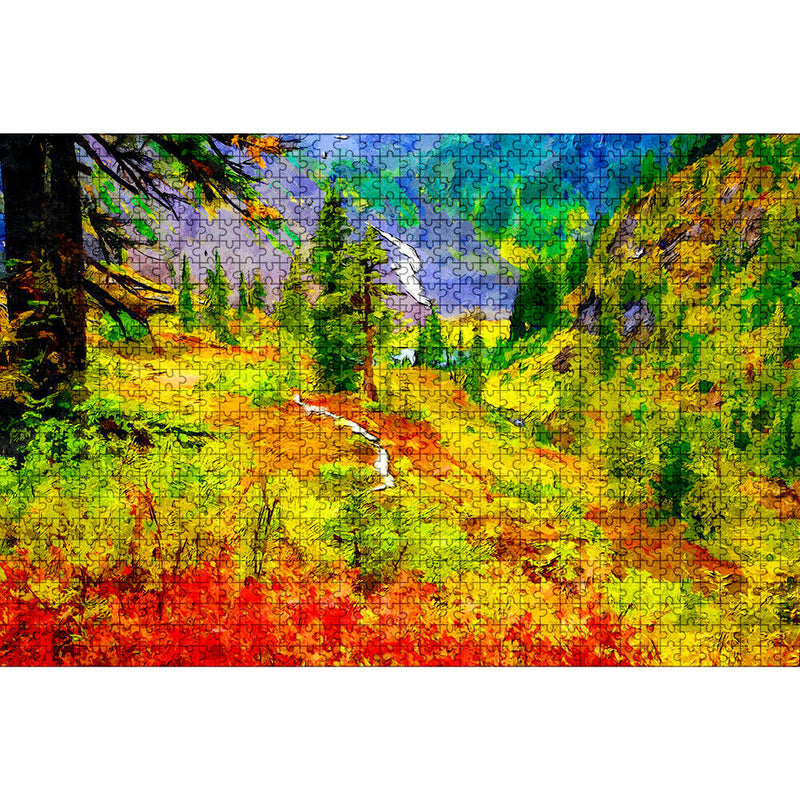 1000pcs DIY Oil Painting Woods Jigsaw Puzzle Toys Home Room Decoration Gift