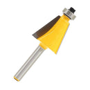 Carbide Tipped 15 Degree Chamfer Router Bit 1/2'' Shank Fits Flooring,Tables