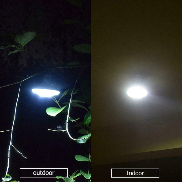22LED Solar Light Outdoor Camping Hiking Yard Decor Remote Control Hanging Lamp
