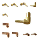 2x1/8 BSP To 8mm Brass 90 Degree Male Elbow Barbed Hose Tail Pipe Gas