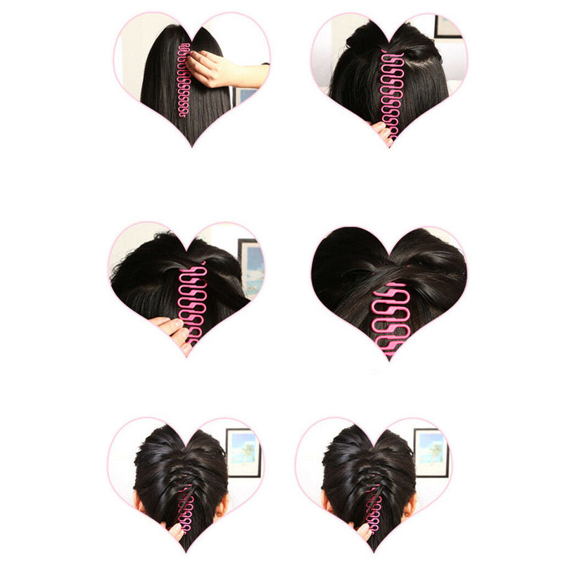 2 Braid Clip Make Hair Stick Tool Twist Braiding Centipede Plait Braider DIY
