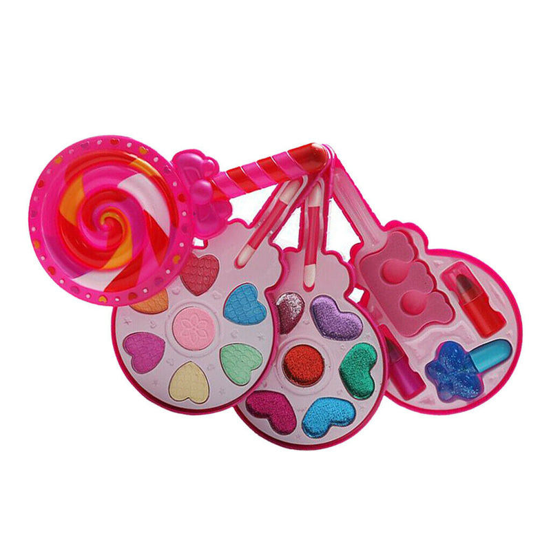 Kids Make Up Kit Pretend Play Make Up Case Cosmetic Set For Kids Girl Style4
