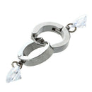 1 Pair Closures Rhinestone Earrings
