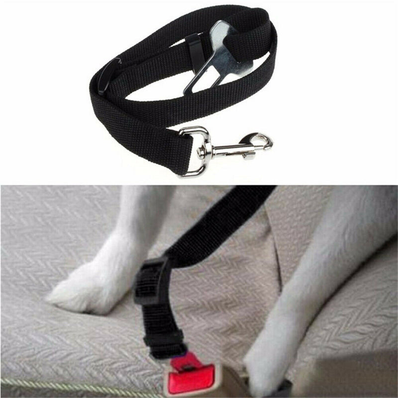 Pets Safety Seat Belt Car Harness Leash F. Cat Dog Adjustable Nylon Strap Tether