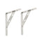 4pcs Triangle Shelf Brackets Stainless Steel Wall Mounted Shelf Support 6inch