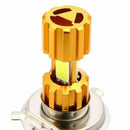 H4 18W LED 3 COB Motorcycle Headlight Bulb 2000LM 6000K 12V Hi/Lo Beam Light H7