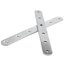 195mm x 20mm Straight Repair Joining Mending Flat Plate Brackets 2pcs