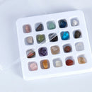 20pcs Natural Crystal Gems Quartz Polished Healing Chakra Stone Collection Set T