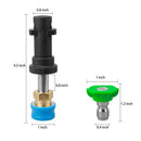 Pressure Washer Adapter with 1/4 Inch Blue Holder Coupler Brass Female D8G7
