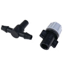 5x Adjustable Misting Nozzle with Tee Joint for Watering Irrigation Sprinkl3 Gw