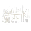 1/16  Trucks Plastic Tool Kits Ladder Oil Tank Shovel Models for WPL