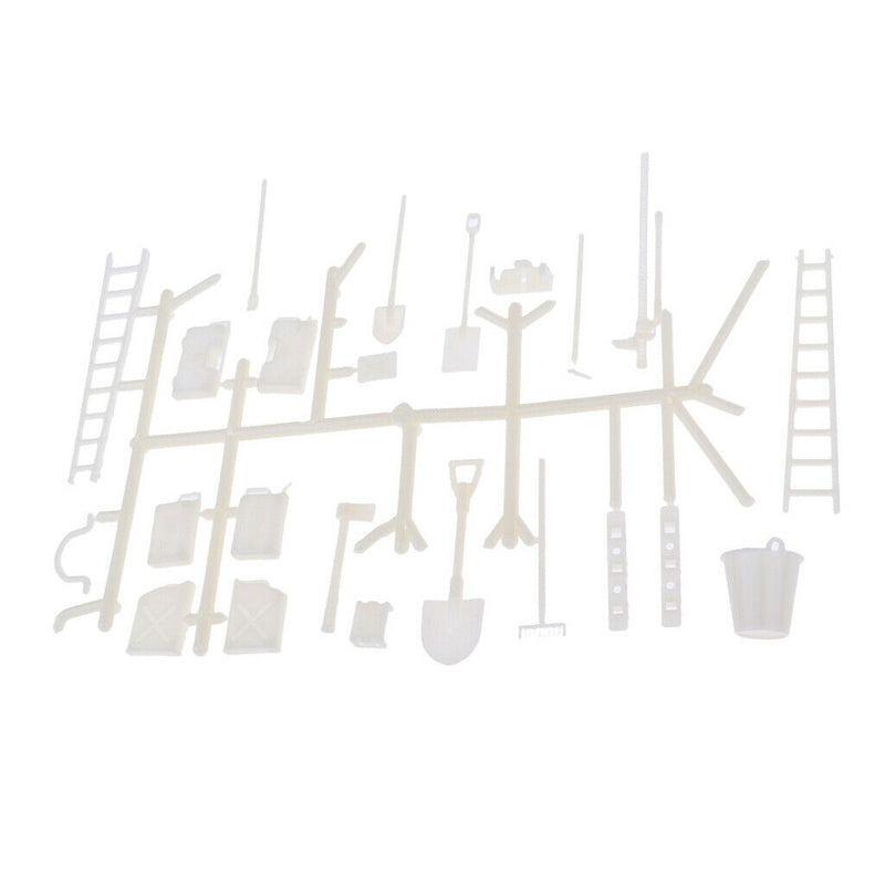1/16  Trucks Plastic Tool Kits Ladder Oil Tank Shovel Models for WPL